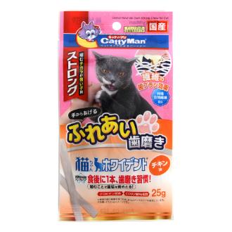 【DoggyMan】キャティーマン 猫ちゃんホワイトデントストロングチキン味25ｇ