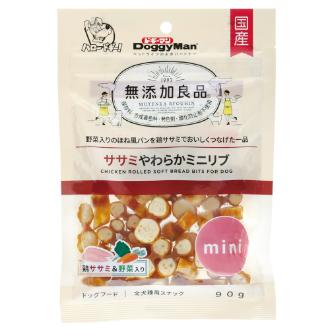 【DoggyMan】ドギーマン 無添加良品ササミやわらかミニリブ90ｇ