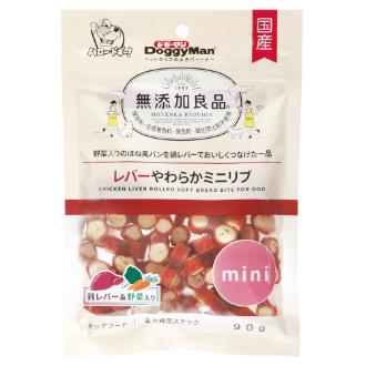 【DoggyMan】ドギーマン 無添加良品レバーやわらかミニリブ90ｇ