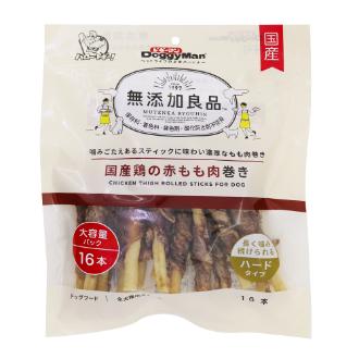 【DoggyMan】ドギーマン 無添加良品国産鶏の赤もも肉巻き16本