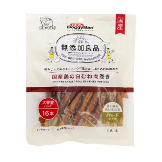 【DoggyMan】ドギーマン 無添加良品国産鶏の白むね肉巻き16本