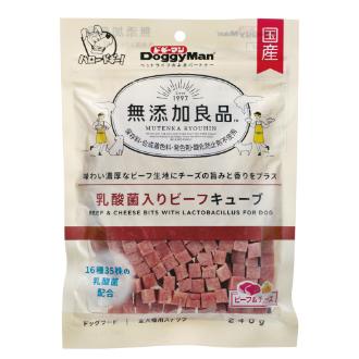 【DoggyMan】ドギーマン 無添加良品乳酸菌入りビーフキューブ240ｇ