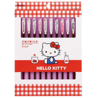 ハローキティ 天削げ箸 21cm 10本セット