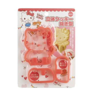 ハローキティ 立体クッキー抜き型 おやつタイム