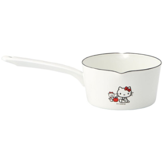 ハローキティ ホーロー 両口ミルクパン 1.2L ハローキティ＆タイニーチャム