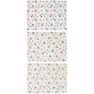 ハローキティ ワッフル生地ふきん３枚 ラインデザイン