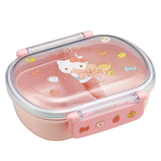 ハローキティ 抗菌ふわっとタイトランチボックス ビックリボン