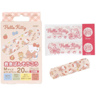 ハローキティ 救急ばんそうこう Mサイズ/20枚 ビックリボン