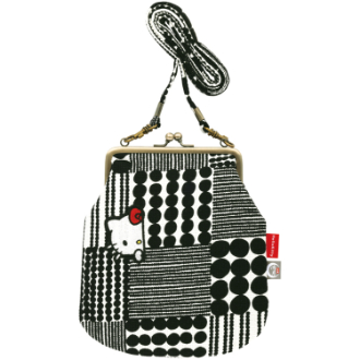 ハローキティ スマホが入るがま口ショルダー ハローキティ×鴻月