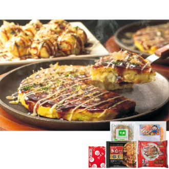 〔なにわ名店横丁！直送便〕お好み焼きたこ焼きセット《 ５食 》 6603-50