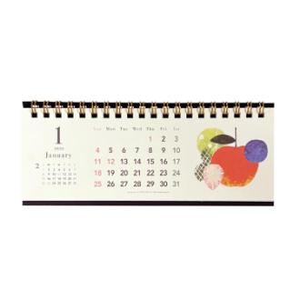 【2026年カレンダー・手帳】クローズピン トモコ旬果ＰＣスリム卓上カレンダー