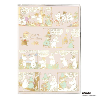 【2026年カレンダー・手帳】APJ B6 コミックデザインダイアリー ムーミン コミックデザイン