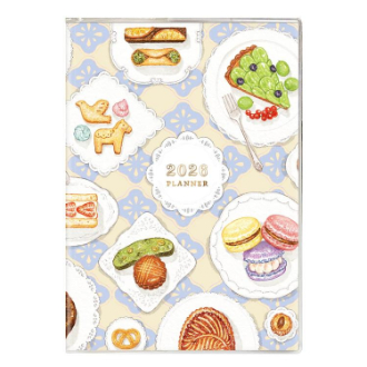 【2026年カレンダー・手帳】APJ B6 マンスリーダイアリーomiso レースペーパー