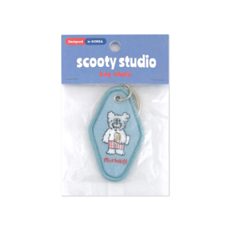 scooty studio 刺繍キーホルダー マイケル