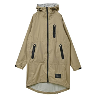 【KiU】キウレインジップアップ ベージュ