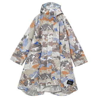 【KiU】キウスタンダードレインポンチョ 2ND スプラッシュカモフラ