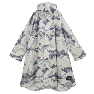 【KiU】キウスタンダードレインポンチョ 2ND シエラグレー