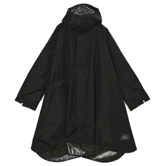 【KiU】キウスタンダードレインポンチョ 2ND ブラック