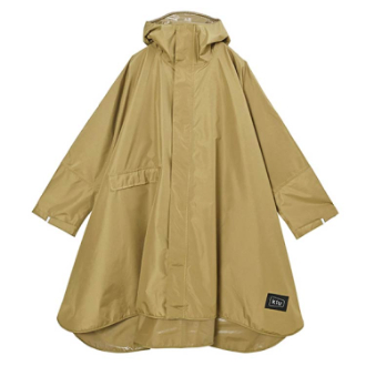 【KiU】キウスタンダードレインポンチョ 2ND ベージュ