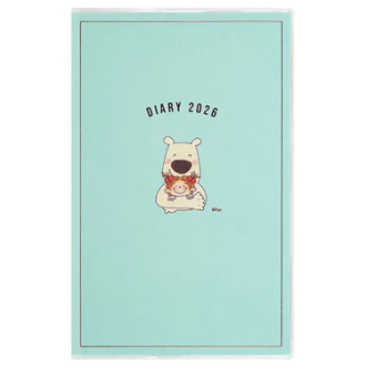 【2026年カレンダー・手帳】ココちゃん スリムノートダイアリー CD-1397-RY