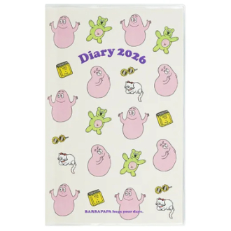 【2026年カレンダー・手帳】バーバパパ スリムノートダイアリー CD-1399-BB