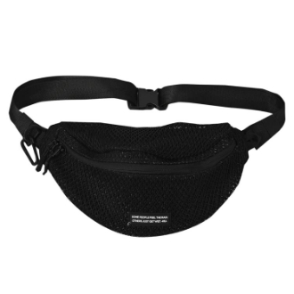 【KiU】 ダブルメッシュボディバッグ ブラック