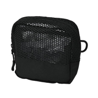 【KiU】トラベルメッシュスクエアポーチ ブラック
