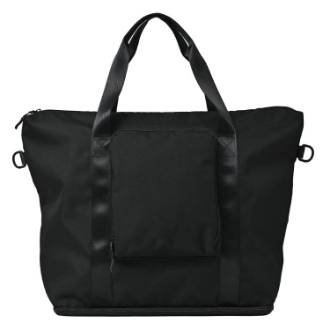 【KiU】キャリーオントートバッグ ブラック