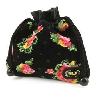 【FEILER】フェイラー　レーシーローズドット　巾着