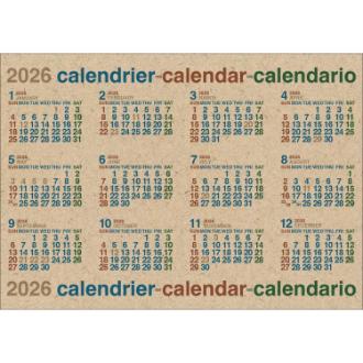 【2026年カレンダー・手帳】APJ DAYSTATION B2ポスターカレンダー