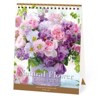 【2026年カレンダー・手帳】APJ ナチュラルフラワー 卓上カレンダー
