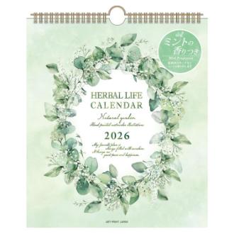 【2026年カレンダー・手帳】APJ 香る ハーバルライフ(30角・ミントの香り付) 壁掛けカレンダー