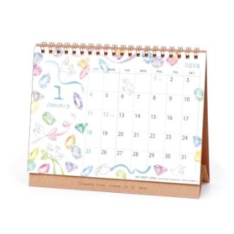 【2026年カレンダー・手帳】APJ いわぶちさちこ 卓上カレンダー