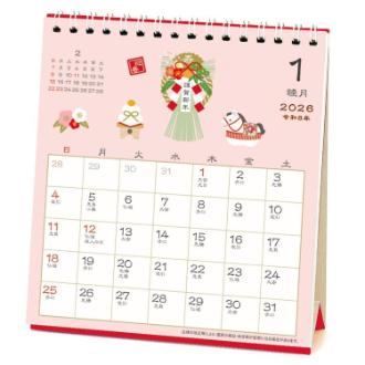 【2026年カレンダー・手帳】APJ 和風卓上/四季折々 卓上カレンダー