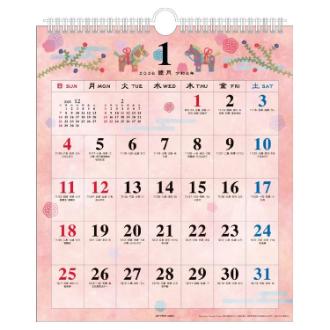 【2026年カレンダー・手帳】APJ 和の歳時記(小) 壁掛けカレンダー