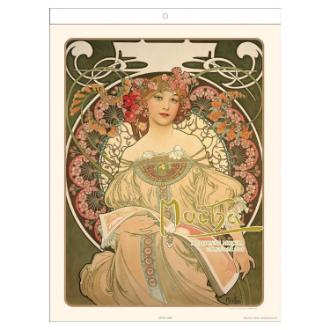 【2026年カレンダー・手帳】APJ アルフォンス・ミュシャ 壁掛けカレンダー