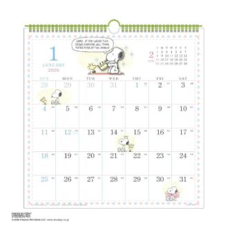 【2026年カレンダー・手帳】APJ 水彩スケジュール/PEANUTS 壁掛けカレンダー