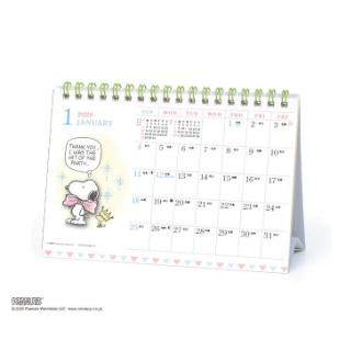 【2026年カレンダー・手帳】APJ 水彩スケジュール/PEANUTS 卓上カレンダー