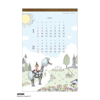 【2026年カレンダー・手帳】APJ ウッドパーツ/ムーミン 壁掛けカレンダー