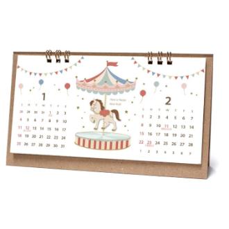 【2026年カレンダー・手帳】APJ ウッドパーツ 卓上カレンダー