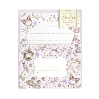 サンリオキャラクターズ×たけいみき レターセット クロミ ブラックスワン