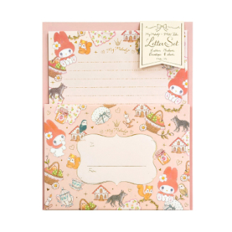 ★新品★たけいみき×サンリオ  ファンタジー柄(キキララ ) ４種セット 女子文具 サンリオキャラクターズ×たけいみき ミニレターセット