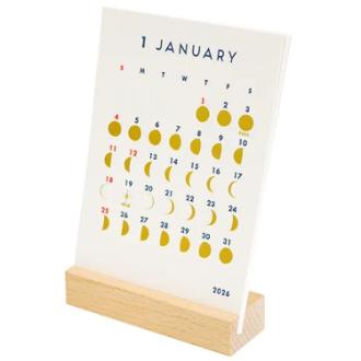 【2026年カレンダー・手帳】2026年 レタープレススタンド 卓上カレンダー ＭＯＯＮ