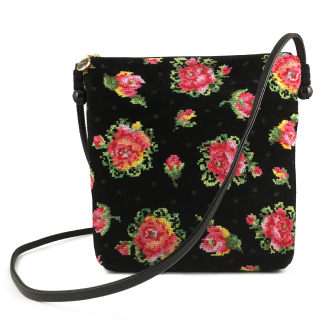 【FEILER】フェイラー　レーシーローズドット　ショルダーバッグ