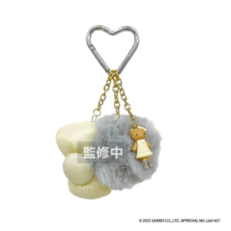 ハローキティ リボンストラップ  グレー(12月下旬入荷予定)