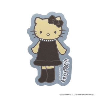 ハローキティ ダイカットステッカー ブラックドレス(12月下旬入荷予定)