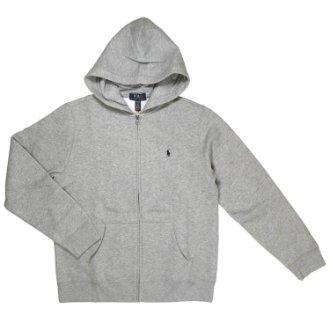 【POLO RALPH LAUREN/ポロラルフローレン】ベーシック フルジップパーカー　ボーイズXL　グレー
