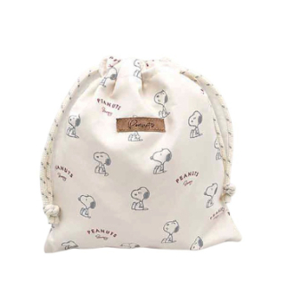 【SNOOPY】スヌーピー 巾着 IV Dusky palette