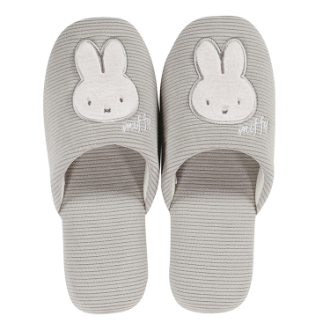ミッフィー プリーマ スリッパ グレー