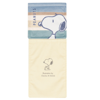 スヌーピー ペーパーホルダーカバー くすみパステル ブルー